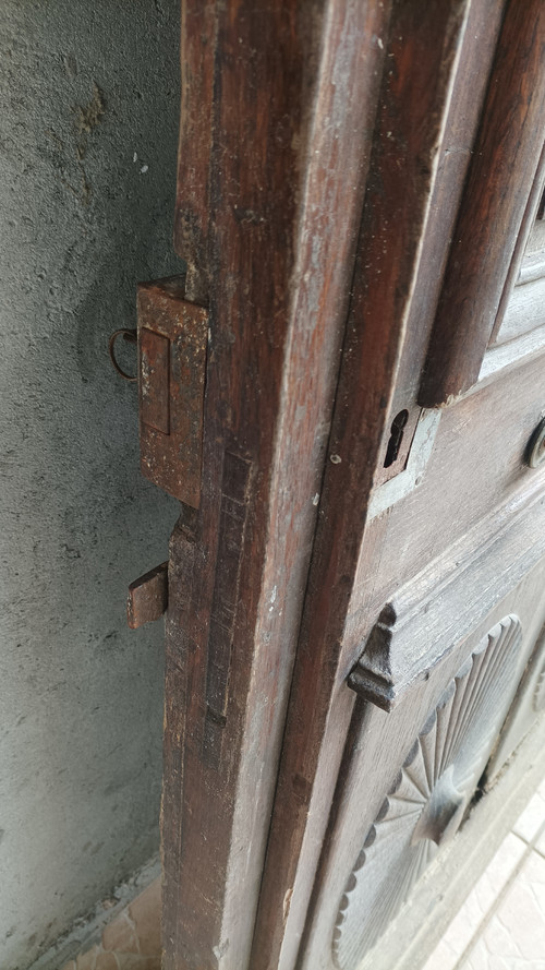 Antique Gothic oak door