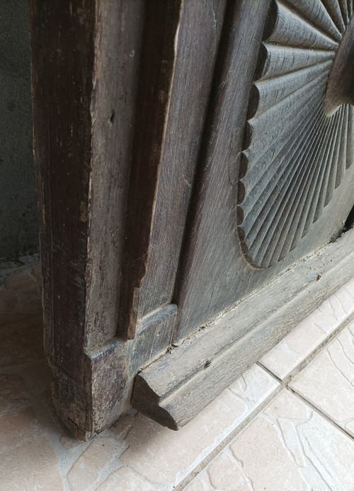 Antique Gothic oak door