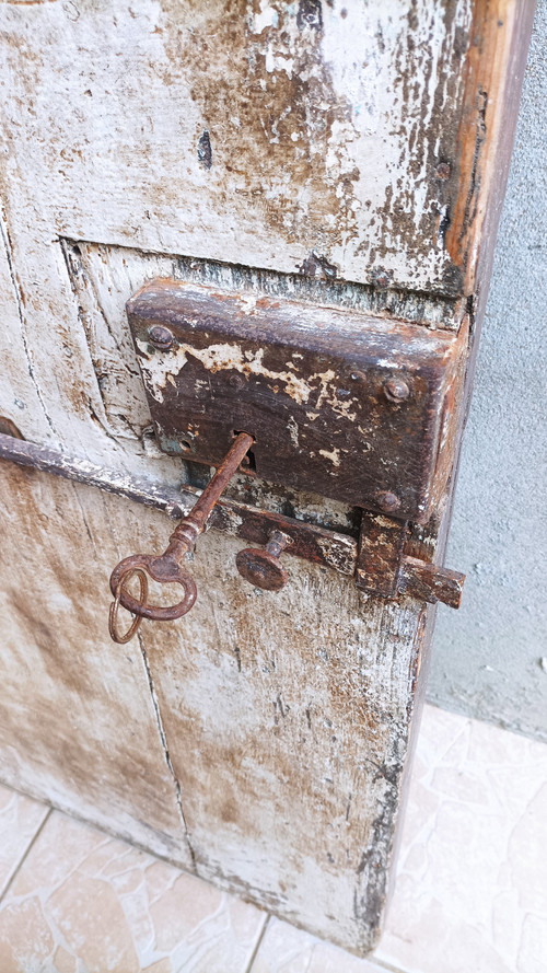 Antique Gothic oak door