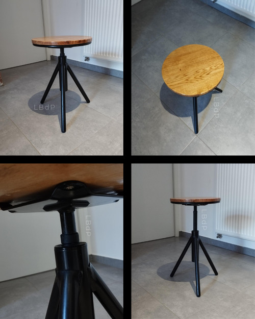 Indus tripod adjustable stool vintage design