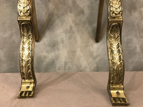 Pair of 19th century bronze curtain rod holders