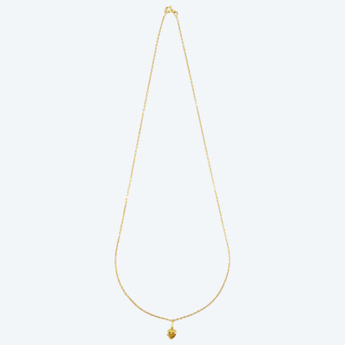 18k Gold Chain with 18k Gold Heart Pendant