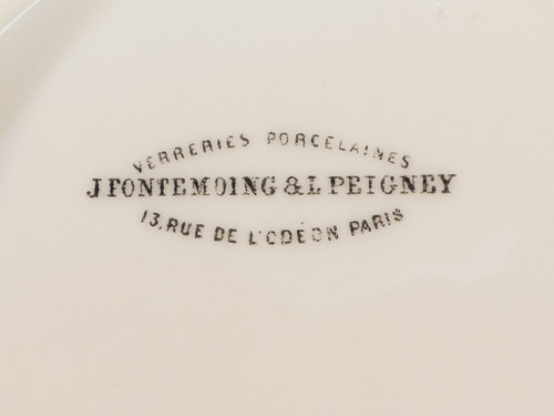 Pot a PHARMACIE Porzellan aus PARIS "FONTEMOING & PEIGNEY" UNG: STYRACIS