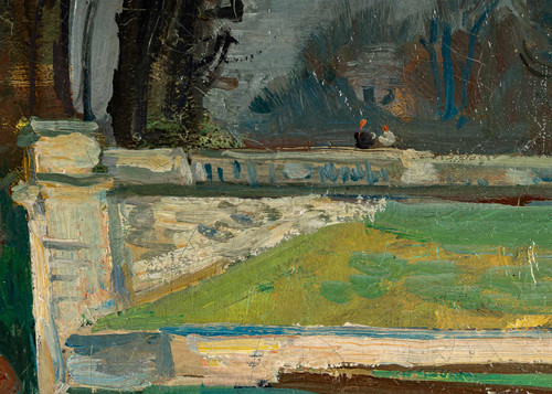 André Planson (1898-1981) Parc de La Ferté sous Jouarre oil on canvas circa 1943