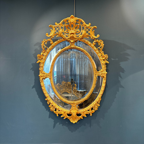 Oval glazed mirror Ref. 577 / 100x143