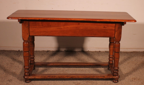 Two Drawer Cherry Wood Console - 18th Century