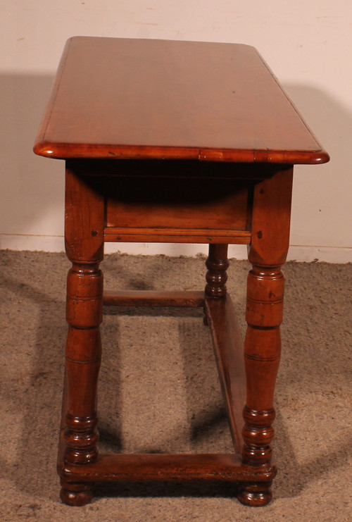 Two Drawer Cherry Wood Console - 18th Century