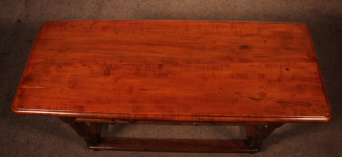 Two Drawer Cherry Wood Console - 18th Century