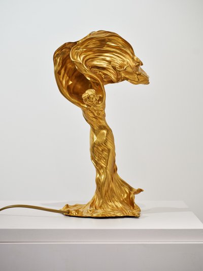 RAOUL LARCHE, LAMPE LOÏE FULLER, BRONZE ART NOUVEAU