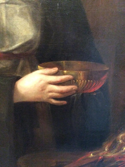 Portrait of a Vestal Virgin Rekindling the Sacred Fire, early 18th century.