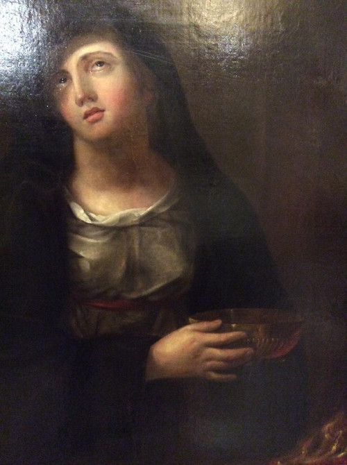 Portrait of a Vestal Virgin Rekindling the Sacred Fire, early 18th century.