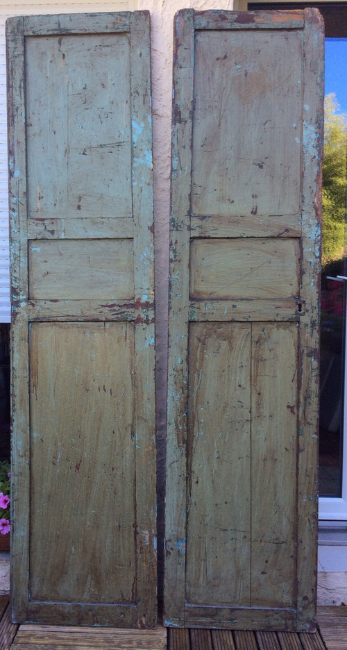 Pair of Moroccan Painted Doors