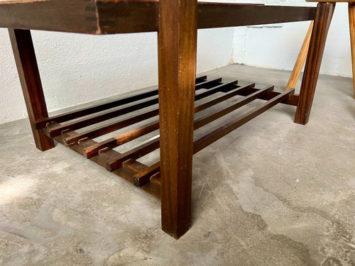 Klein blue modernist coffee table, circa 1960