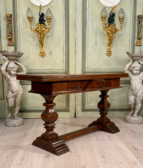 19th Century Oak Console Monastery Table