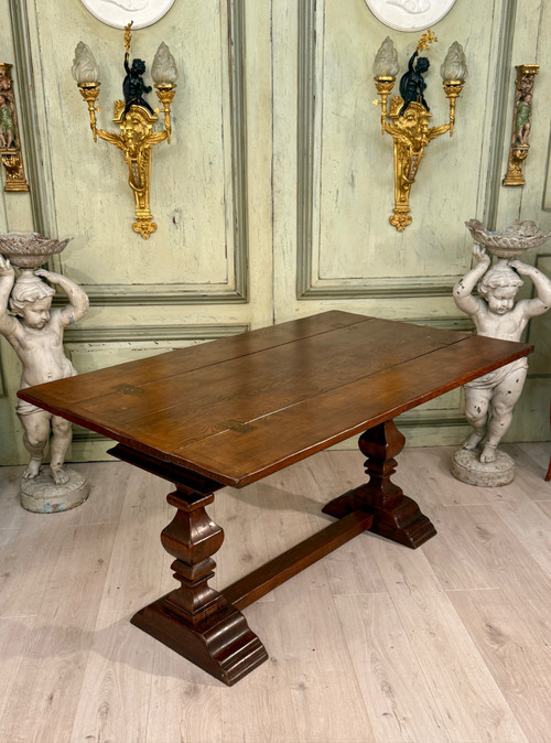 19th Century Oak Console Monastery Table