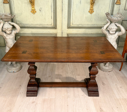 19th Century Oak Console Monastery Table