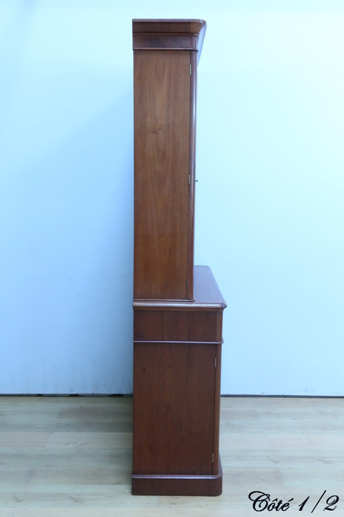 Two-Body Mahogany Bookcase, Victorian period, England - Mid-19th century