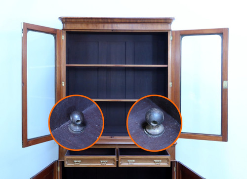 Two-Body Mahogany Bookcase, Victorian period, England - Mid-19th century