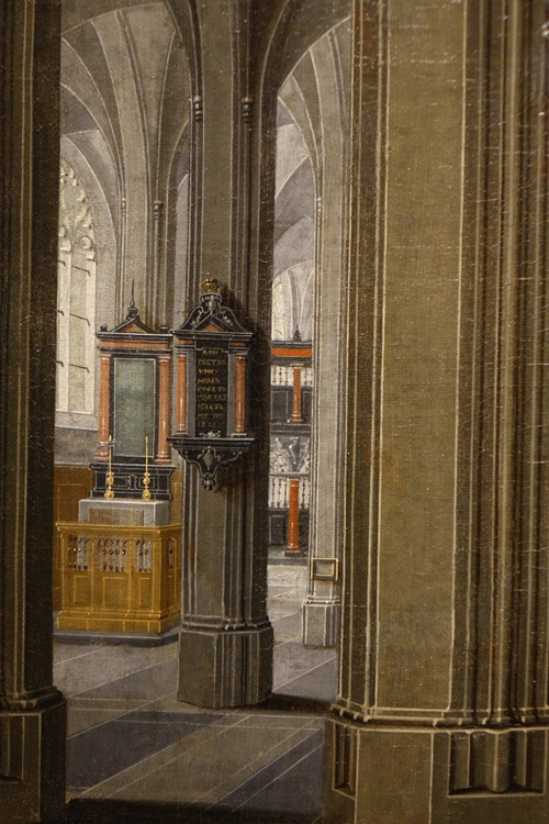 Interno della Cattedrale di Anversa, hst, Pieter NEEFFS il Vecchio (1578-)