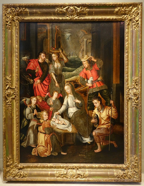 Adoration of the Shepherds, Flanders, 17th century.