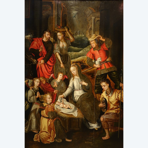 Adoration of the Shepherds, Flanders, 17th century.