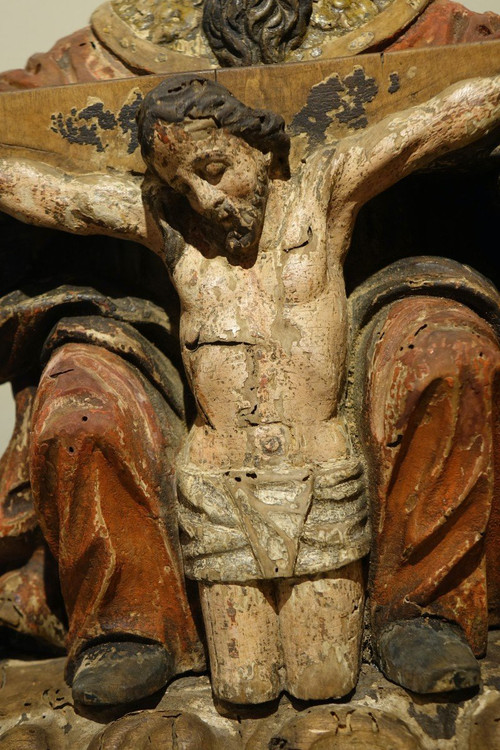 Trinité En Bois Sculpté En Ronde-bosse, Germany, circa 1550