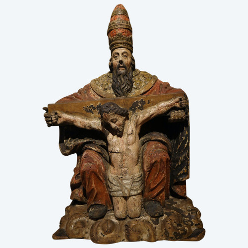 Trinité En Bois Sculpté En Ronde-bosse, Germany, circa 1550