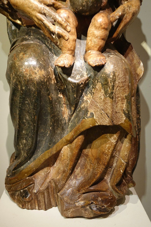 Large Virgin and Child, Spain, 16th century.