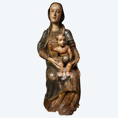 Large Virgin and Child, Spain, 16th century.