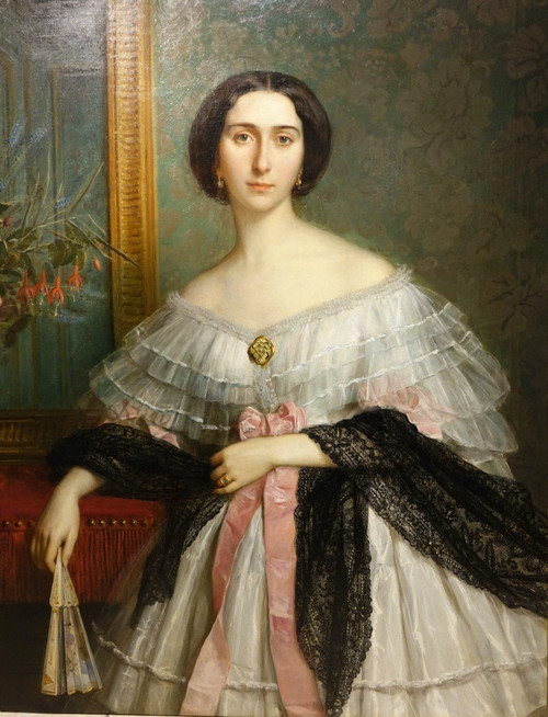 Portrait of a young aristocrat, France, circa 1850