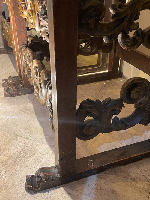 Very Large Pair Of Armchairs , Italy, Tuscany, 17th c.