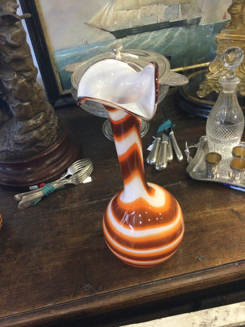 Glass vase from the 70s