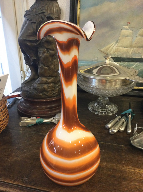 Glass vase from the 70s