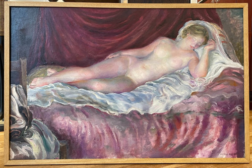 Camille ROCHE (1894–1948), "Jeune fille endormie", nu