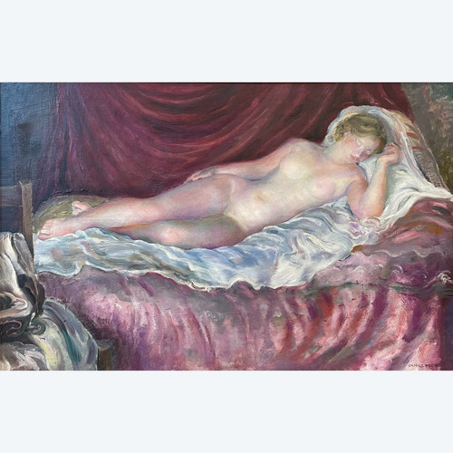 Camille ROCHE (1894–1948), "Jeune fille endormie", nu