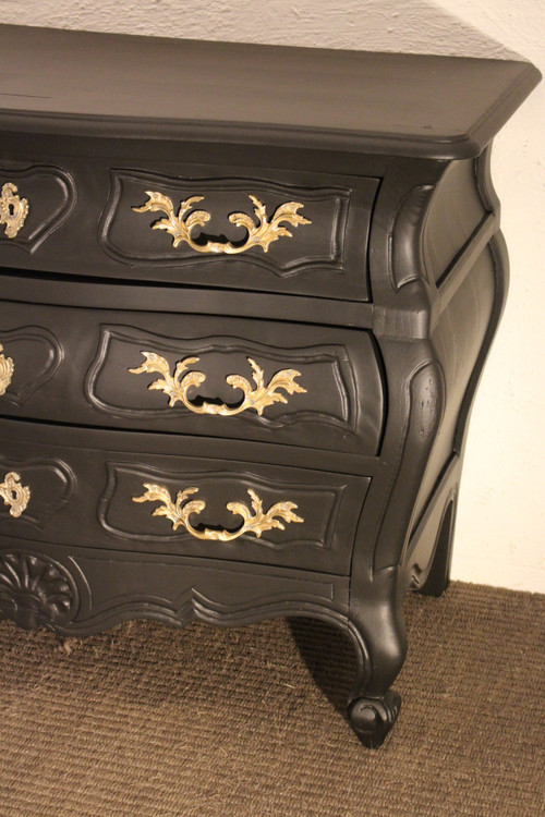 Commode Louis XV noire