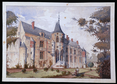 FRANZÖSISCHE Schule im Jahr 1870, Le Château de Nantouillet