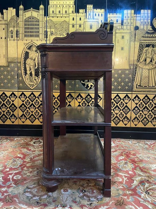 Consolle - Carrello in mogano, epoca Napoleone III