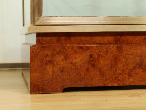 Brass and Elm Display Case - 1950