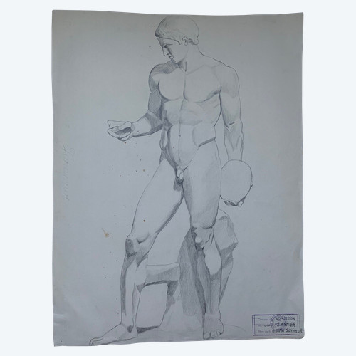 Disegno di nudo alla Scuola di Architettura Antica Nantes Jean Zannier XX