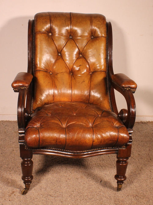 Fauteuil Chesterfield - 19° Siècle