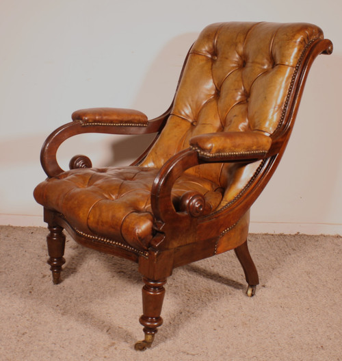 Fauteuil Chesterfield - 19° Siècle