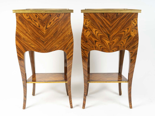 A Pair of Louis XV Style Bedside Tables, 1900