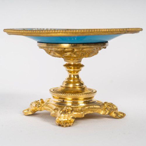 A beautiful Miniature enamel footed cup, circa 1880