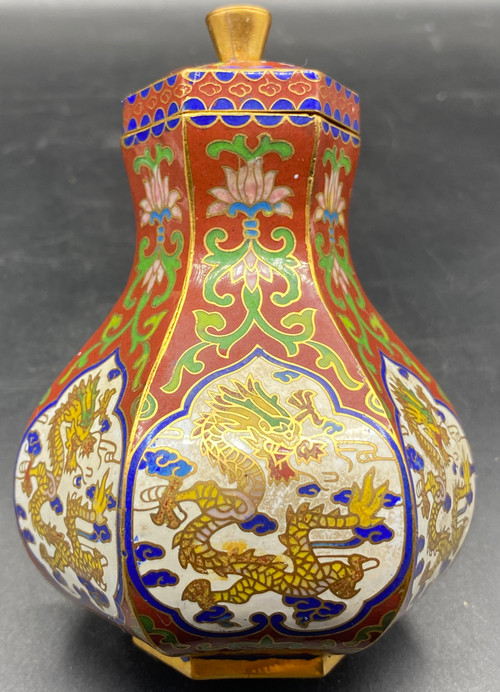 KLEINE CLOISONNÉ-TÖPFE