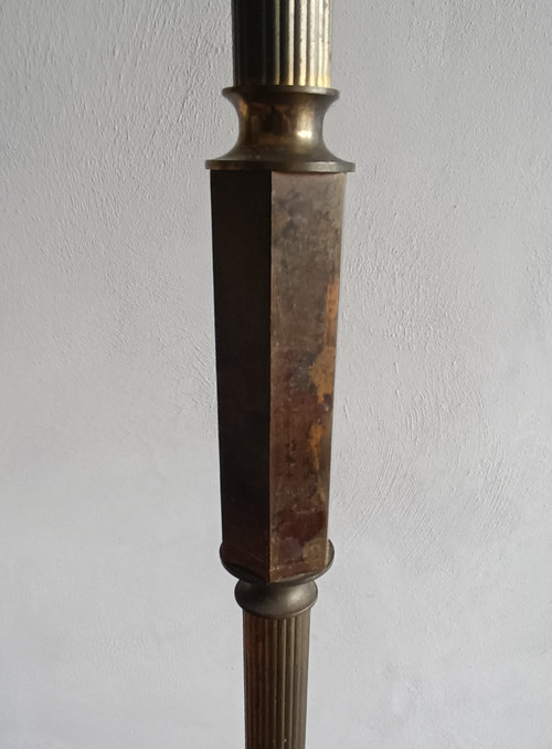 Lampada da terra Napoleone III in bronzo