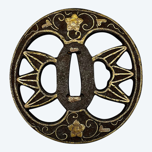 TSUBA Maru Gata - Japon - Période Azuchi Momoyama (1573-1603)