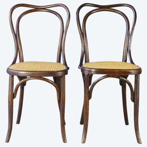 Two Fischel bistro chairs No. 230 1/2 - 1930 by Thonet