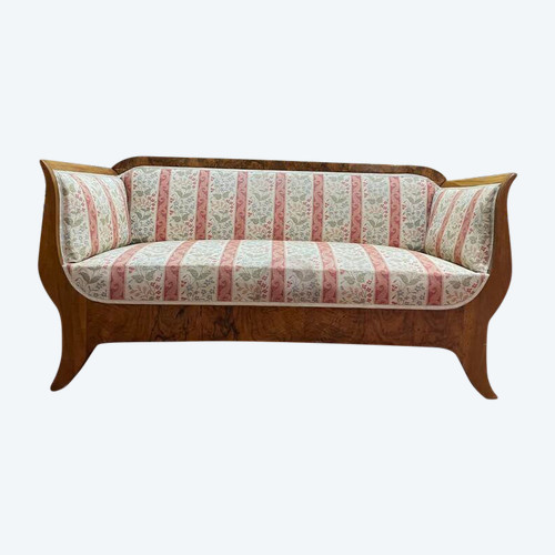 Bank – Charles X. Bidermeier-Sofa aus Wurzelholz