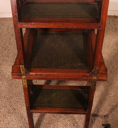 Library Stepladder Transformable Into Chair - 19th Century